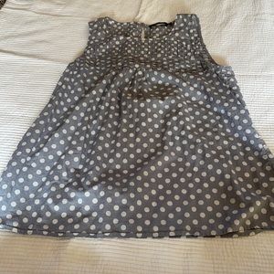 Flowy polka dot tank